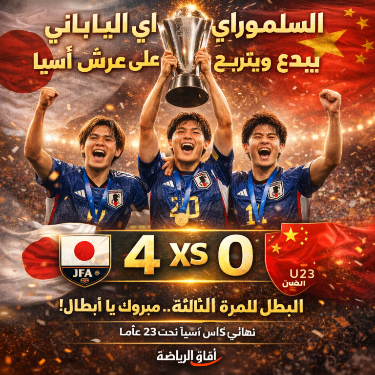 الساموراي الياباني يتوج ببطولة آسيا