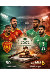 نقاط الأهلي على المحك.. القادسية يصعّد شكواه للتحكيم السعودي