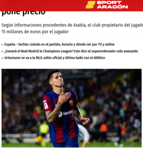 الهلال يتمسك بمقابله المالي.. وكانسيلو يقرّب برشلونة من معركة تفاوضية معقدة