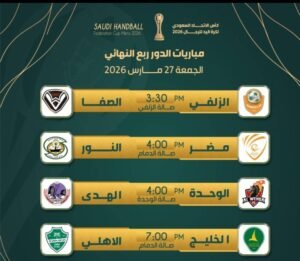 8 أندية تتنافس على المجد.. تحديد مواجهات ربع نهائي كأس الاتحاد لكرة اليد