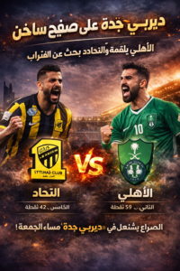 ديربي جدة على صفيح ساخن.. الأهلي يطارد القمة والاتحاد يبحث عن الاقتراب