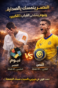 النصر يتمسك بالصدارة.. ونيوم يتحدّى الغياب «الكبير»