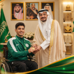 احتفال رسمي بطل رياضي سعودي(1)