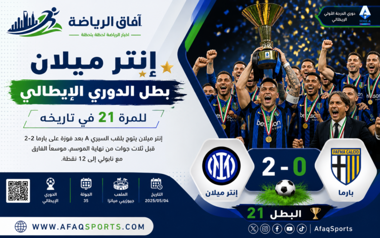 إنتر ميلان بطل الدوري الإيطالي