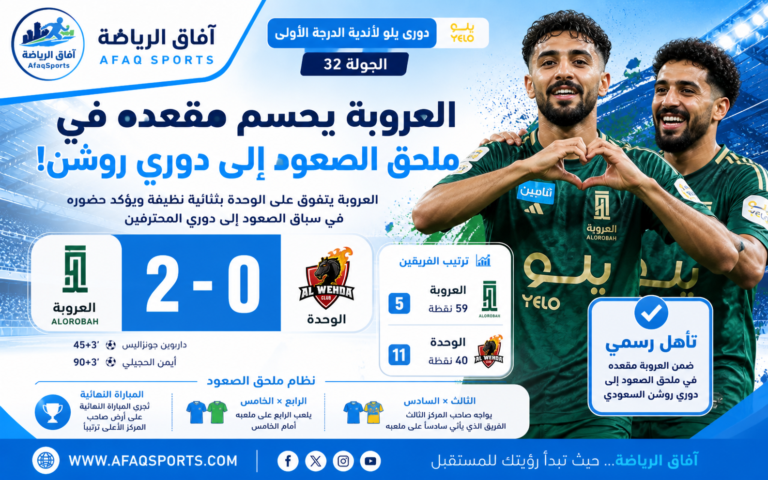العروبة يحسم مقعده في ملحق الصعود