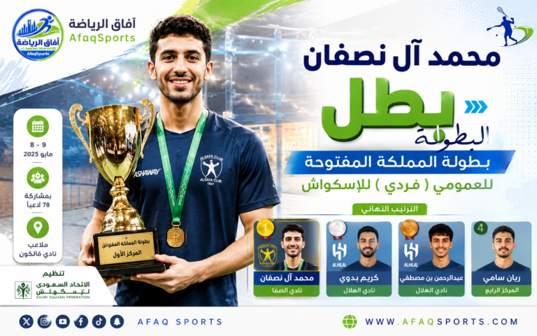 بطل الإسكواش محمد آل نصفان