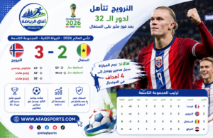 هالاند يقود النرويج إلى دور الـ32.. فوز مثير على السنغال يؤكد طموحات المونديال