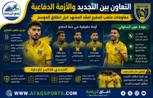 التعاون بين تجديد المفرج وأزمة الدفاع قبل انطلاق الموسم الجديد