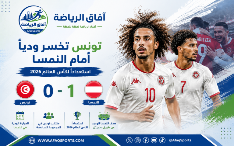 أخبار المباراة الودية لتونس والنمسا