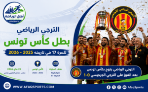 الترجي الرياضي يتوج بكأس تونس 2026 للمرة الـ17 في تاريخه