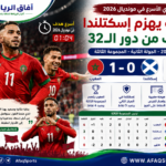 كأس العالم 2026 : المغرب يهزم إسكتلندا بهدف صيباري الأسرع  ويقترب من الدور الثاني