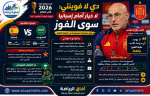 دي لا فوينتي قبل مواجهة السعودية: لا خيار أمام إسبانيا سوى الفوز