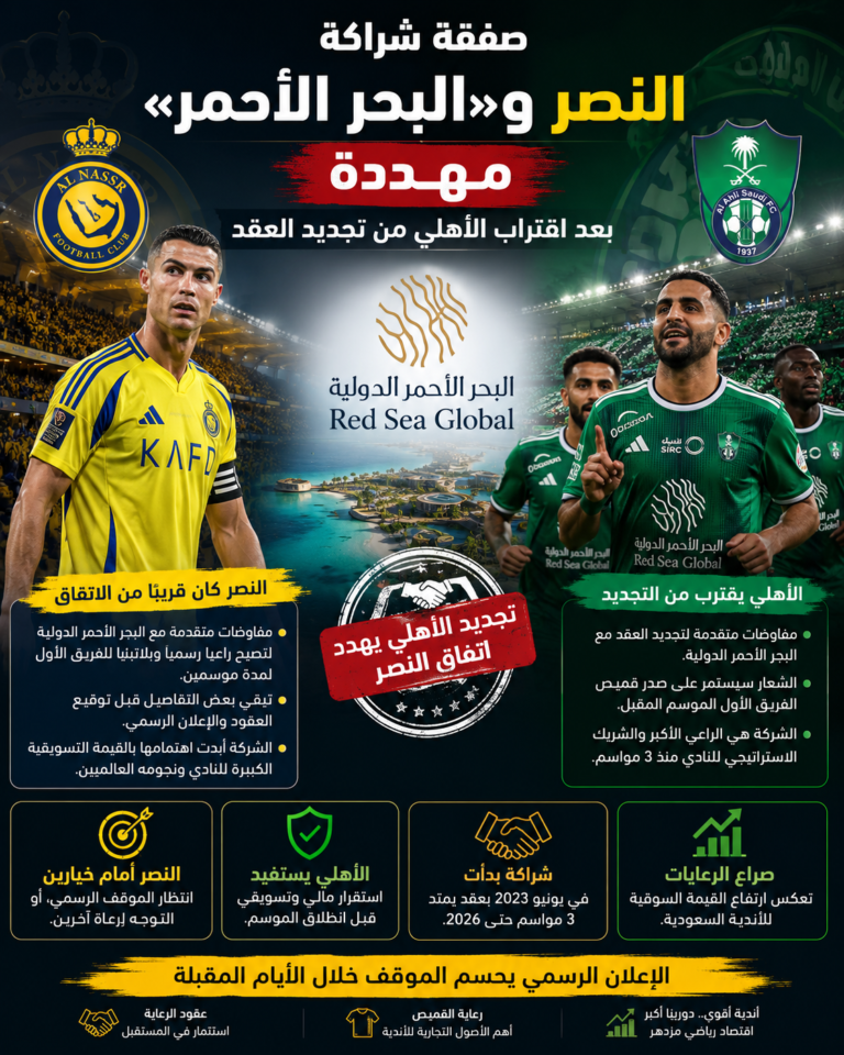 01 صفقة شراكة النصر و«البحر الأحمر» مهددة