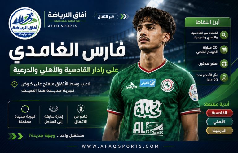 02 ثلاثة أندية تراقب الغامدي