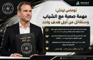 توماس ليتش يبدأ مهمته مع الشباب: التحدي صعب وسنقاتل من أجل هدف واحد
