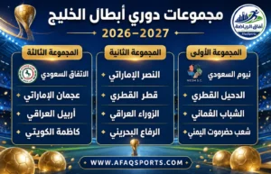 قرعة دوري أبطال الخليج تضع نيوم والاتفاق أمام اختبارات عربية قوية