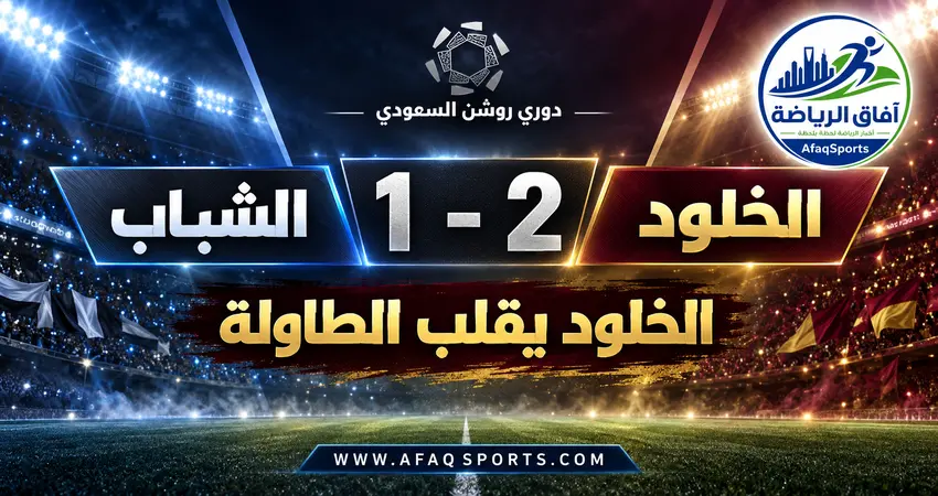 الخلود يقلب الطاولة على الشباب ويحسم مواجهة الجولة السادسة بثنائية