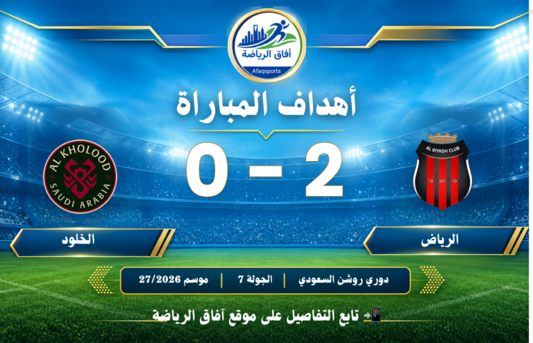 أهداف مباراة I الرياض 0 - 0 الخلود I دوري روشن السعودي للمحترفين I الجولة 7 I للموسم 20262027