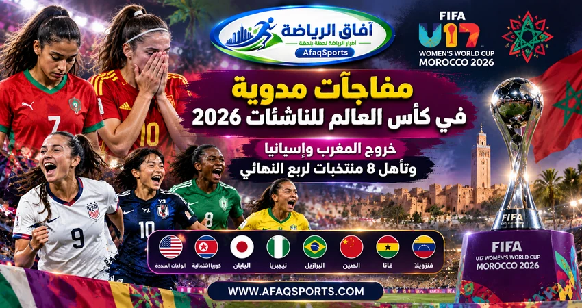 نتائج كأس العالم للناشئات 2026 في المغرب والمنتخبات المتأهلة إلى ربع النهائي