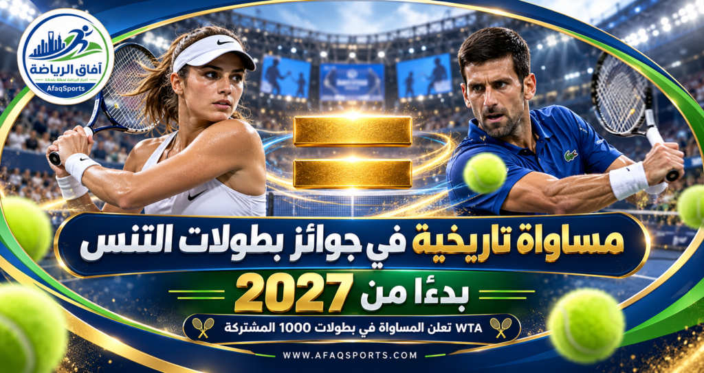 لاعِبات التنس في بطولات WTA 1000 بعد إعلان مساواة الجوائز المالية مع الرجال بدءًا من 2027